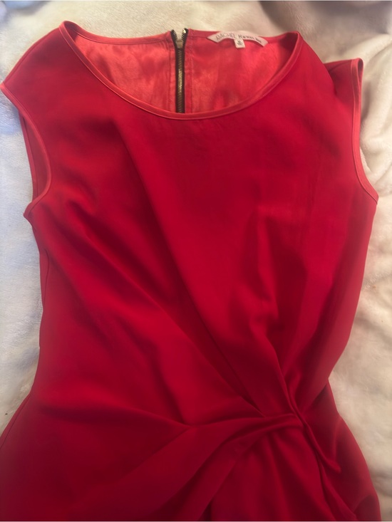RACHEL Rachel Roy Dresses & Skirts - RACHEL Rachel Roy Red Sleeveless Twist-Front Midi Dress